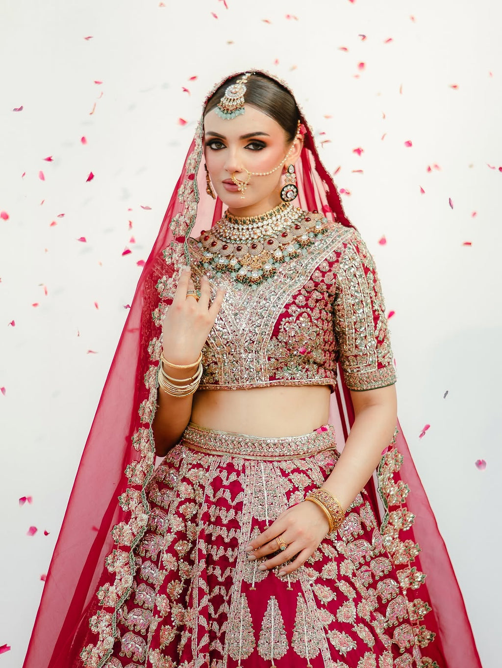 RED BRIDAL LEHENGA