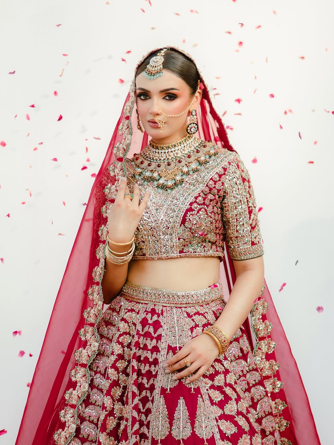 RED BRIDAL LEHENGA