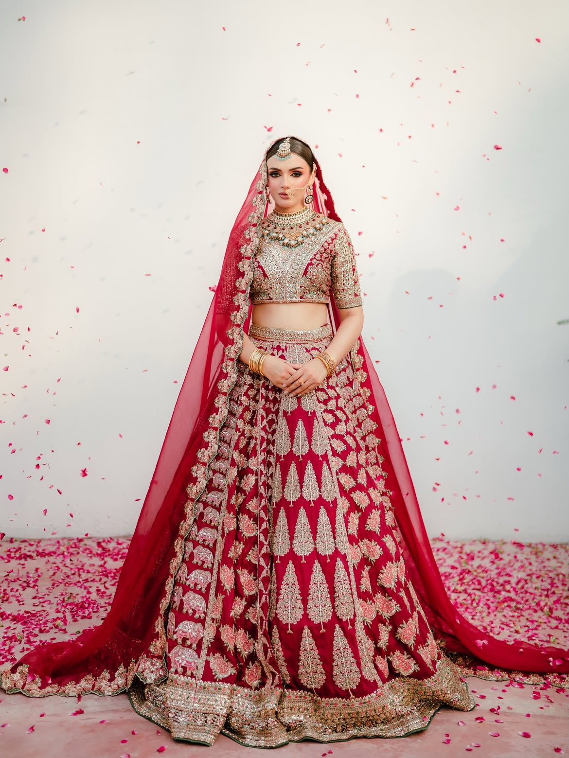 RED BRIDAL LEHENGA