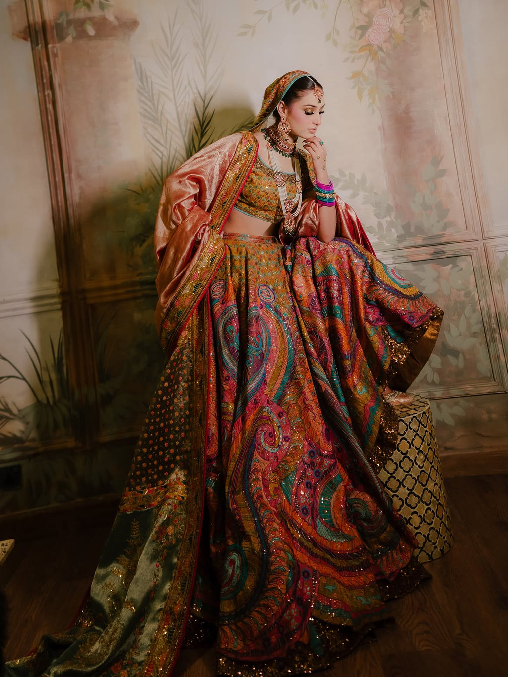 MORNI VIBRANT BRIDAL LEHENGA