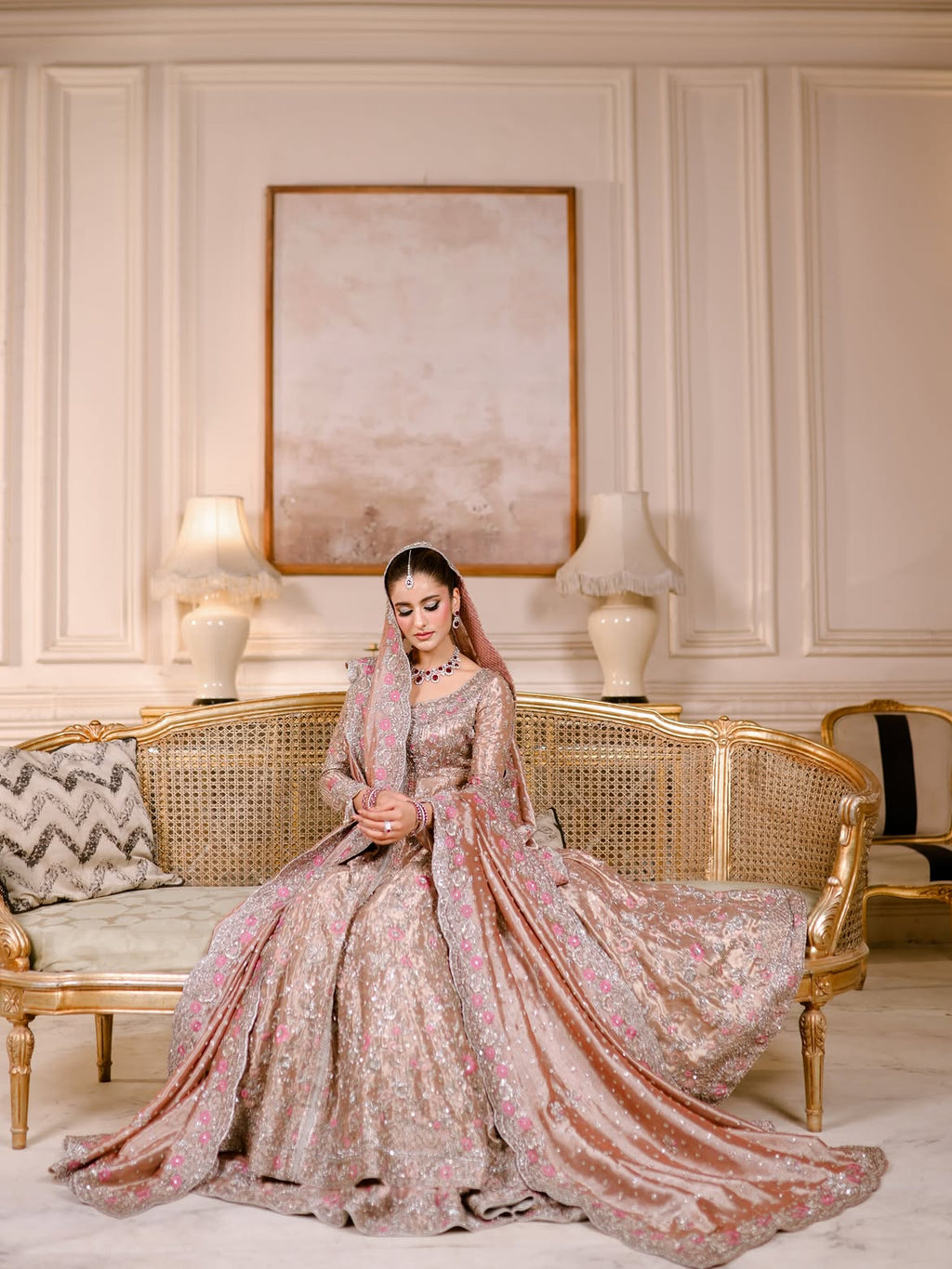 FLOOR LENGTH BRIDAL GOWN