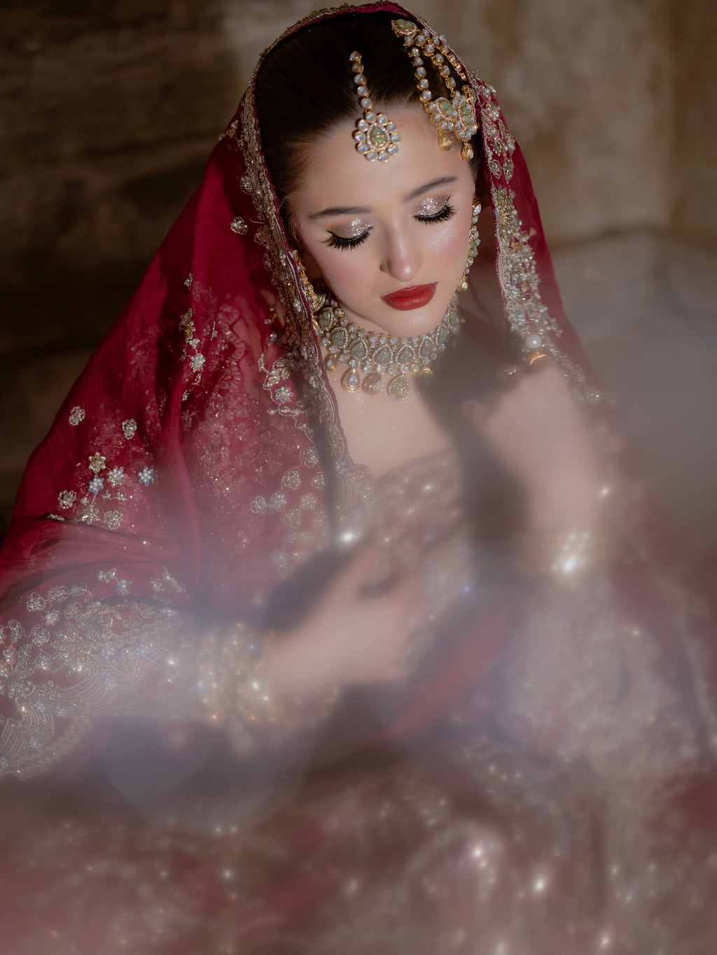 RED BRIAL LEHENGA ULTRA LUXURY