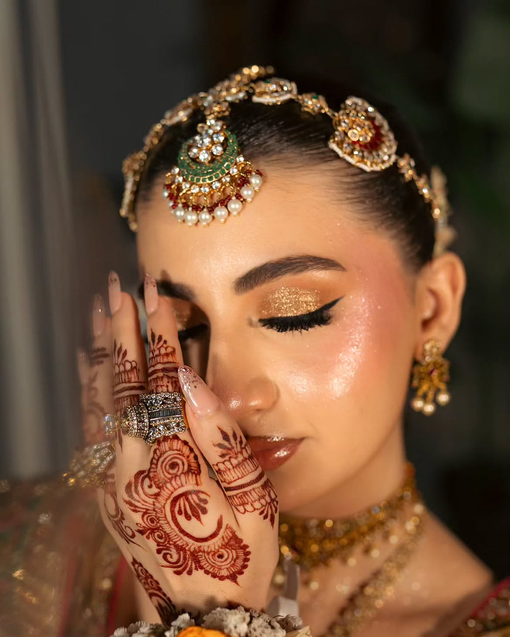 BURNT RED BRIDAL LEHENGA