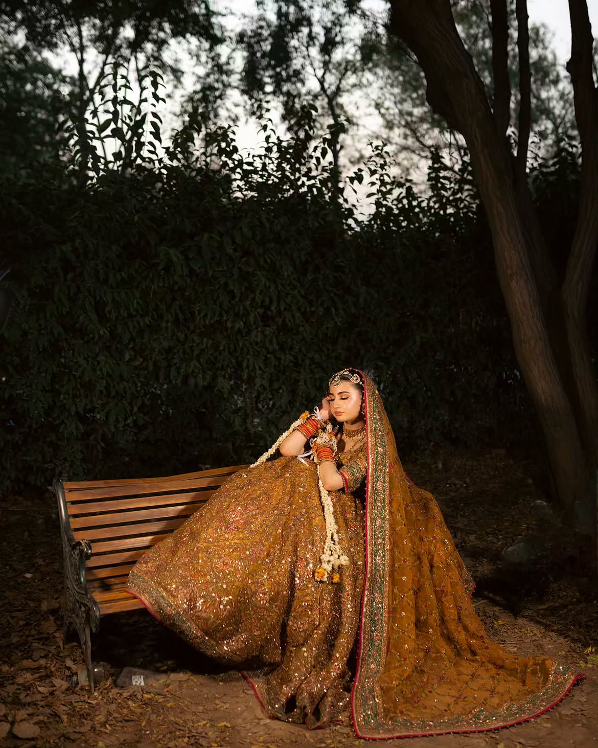 BURNT RED BRIDAL LEHENGA