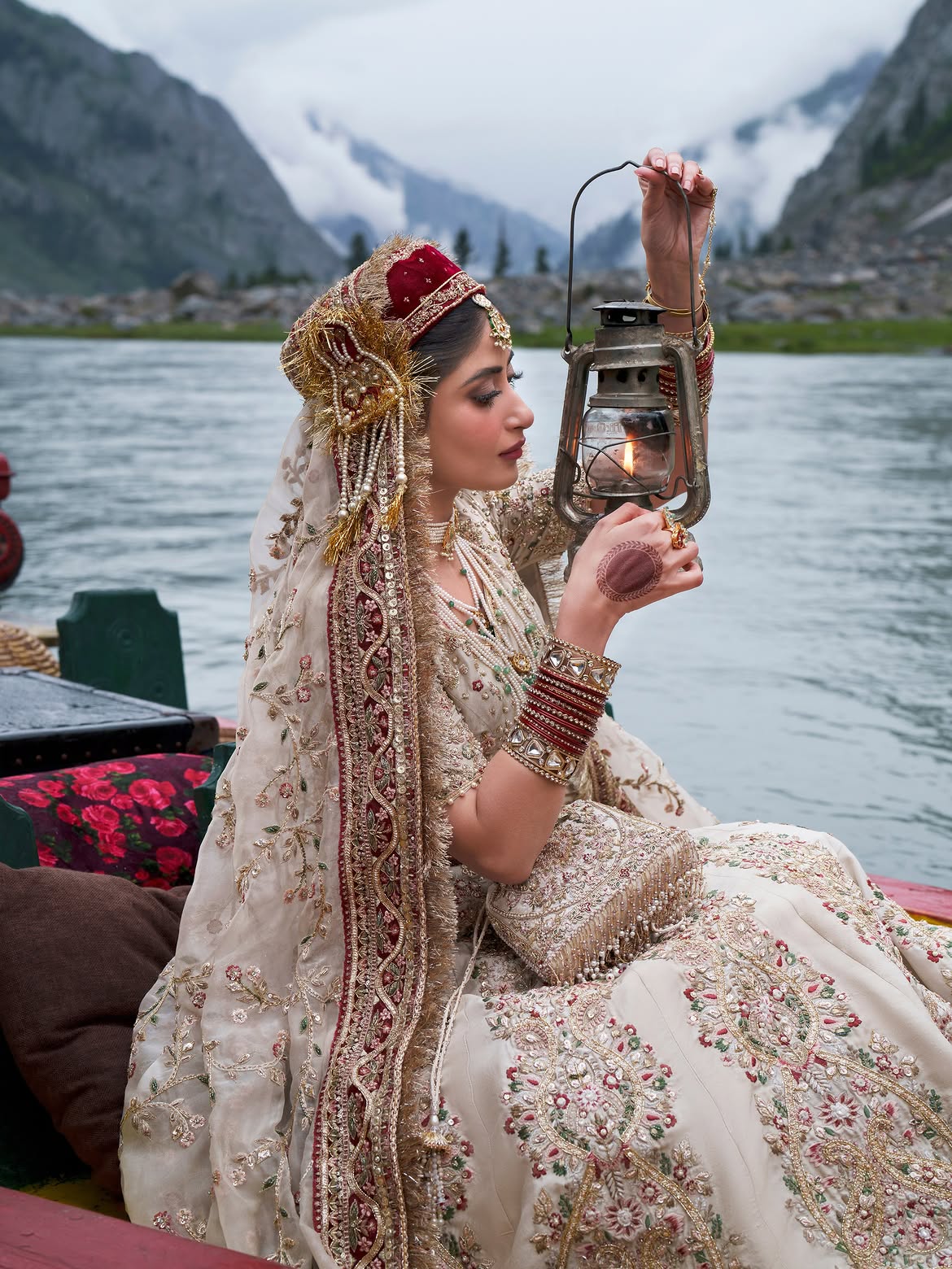 WHITE BRIDAL EMBELLISHED WEAR