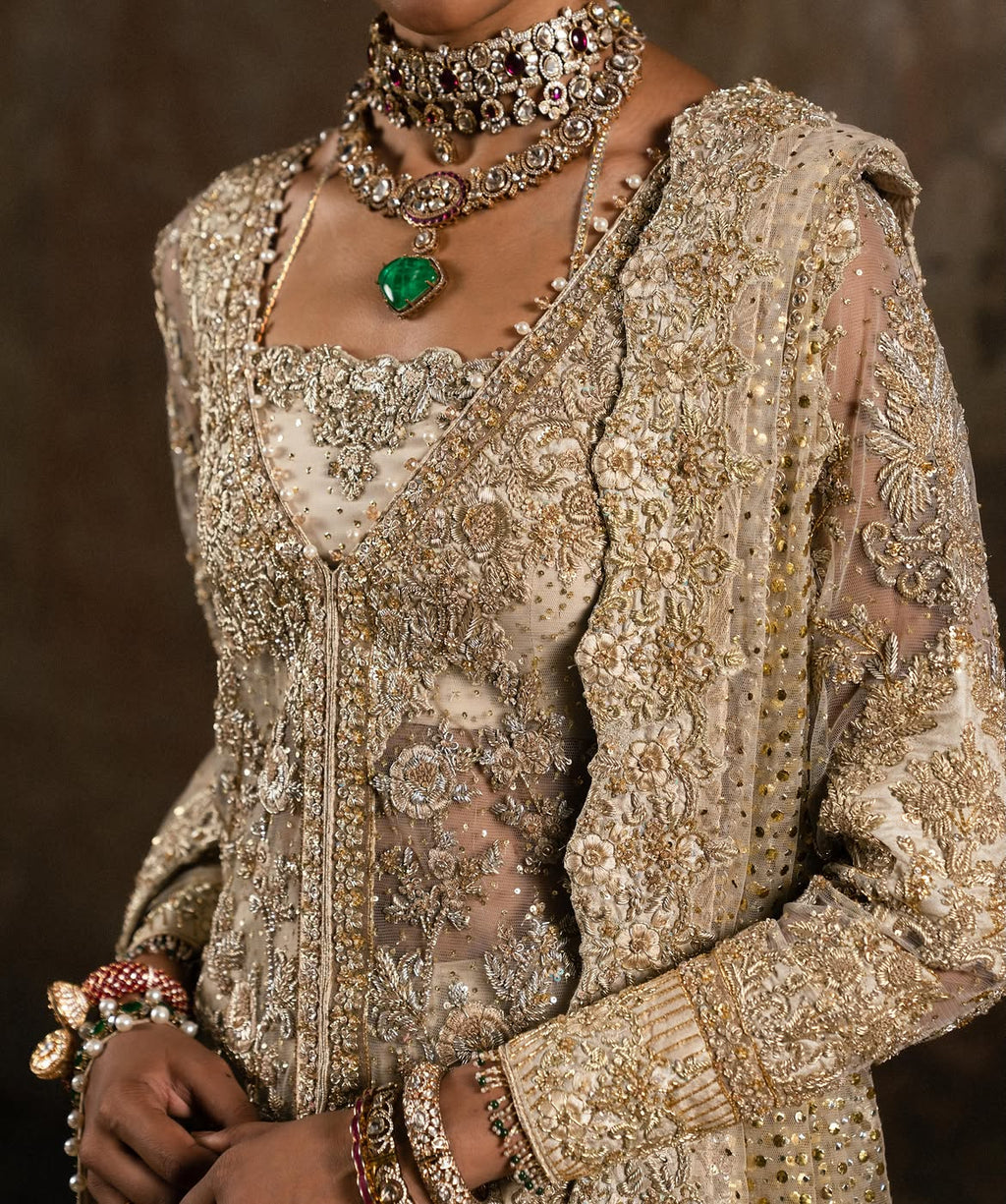 SHEER JACKET-KURTI BRIDAL WEAR