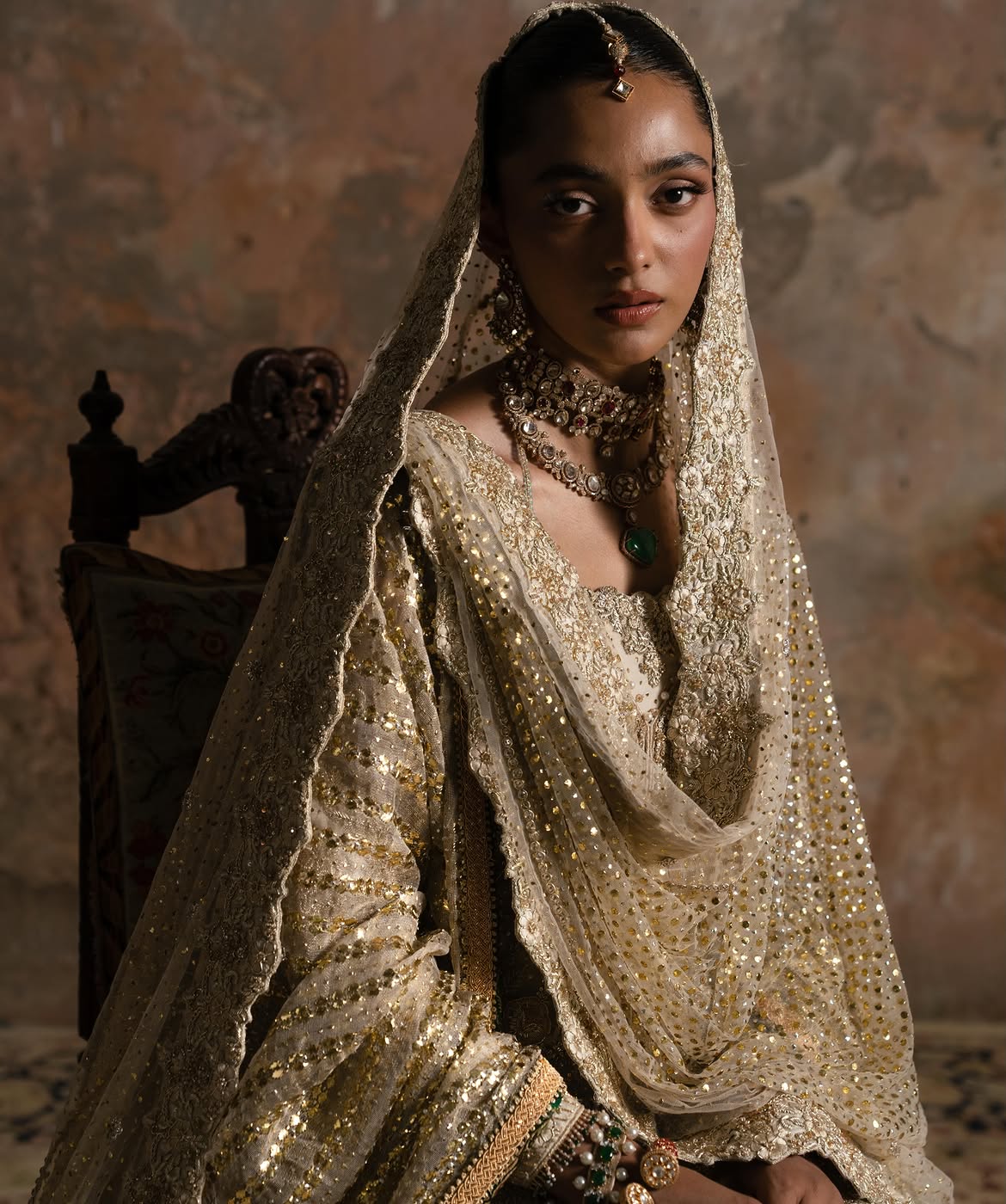 SHEER JACKET-KURTI BRIDAL WEAR