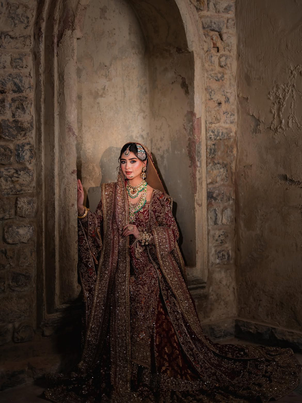 RED BRIDAL LEHENGA