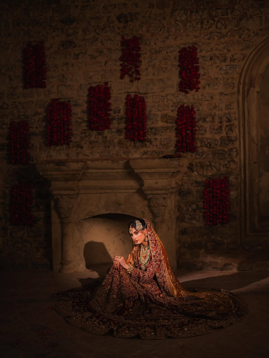 RED BRIDAL LEHENGA