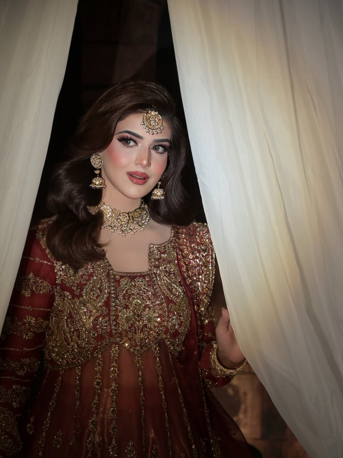 BRONZE BRIDAL PISHWAS