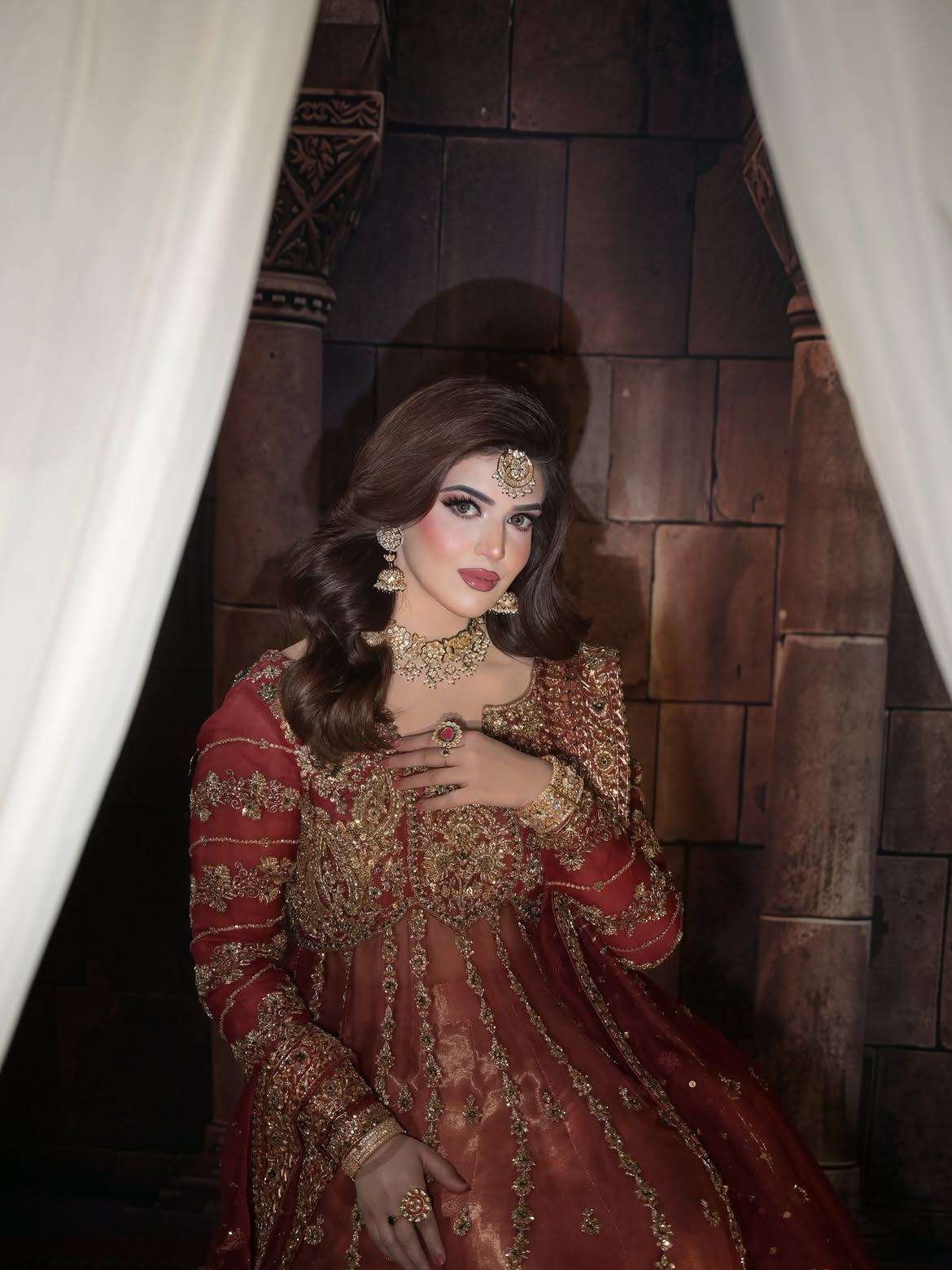 BRONZE BRIDAL PISHWAS