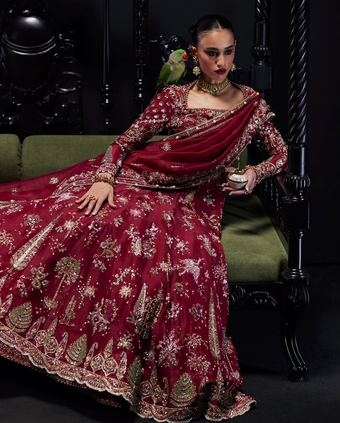 RED BRIDAL LEHENGA CHOLI