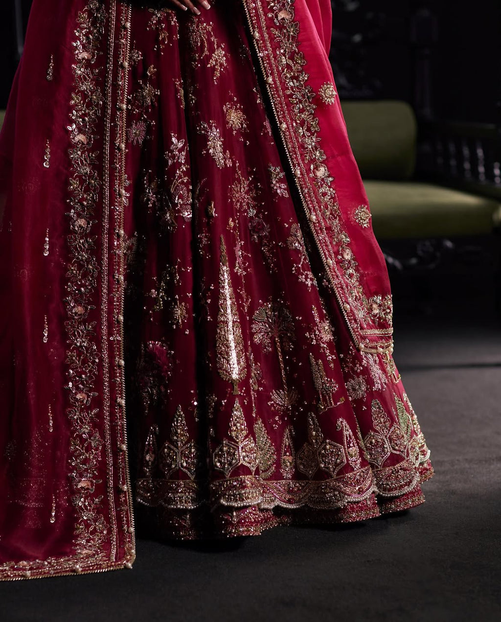 RED BRIDAL LEHENGA CHOLI