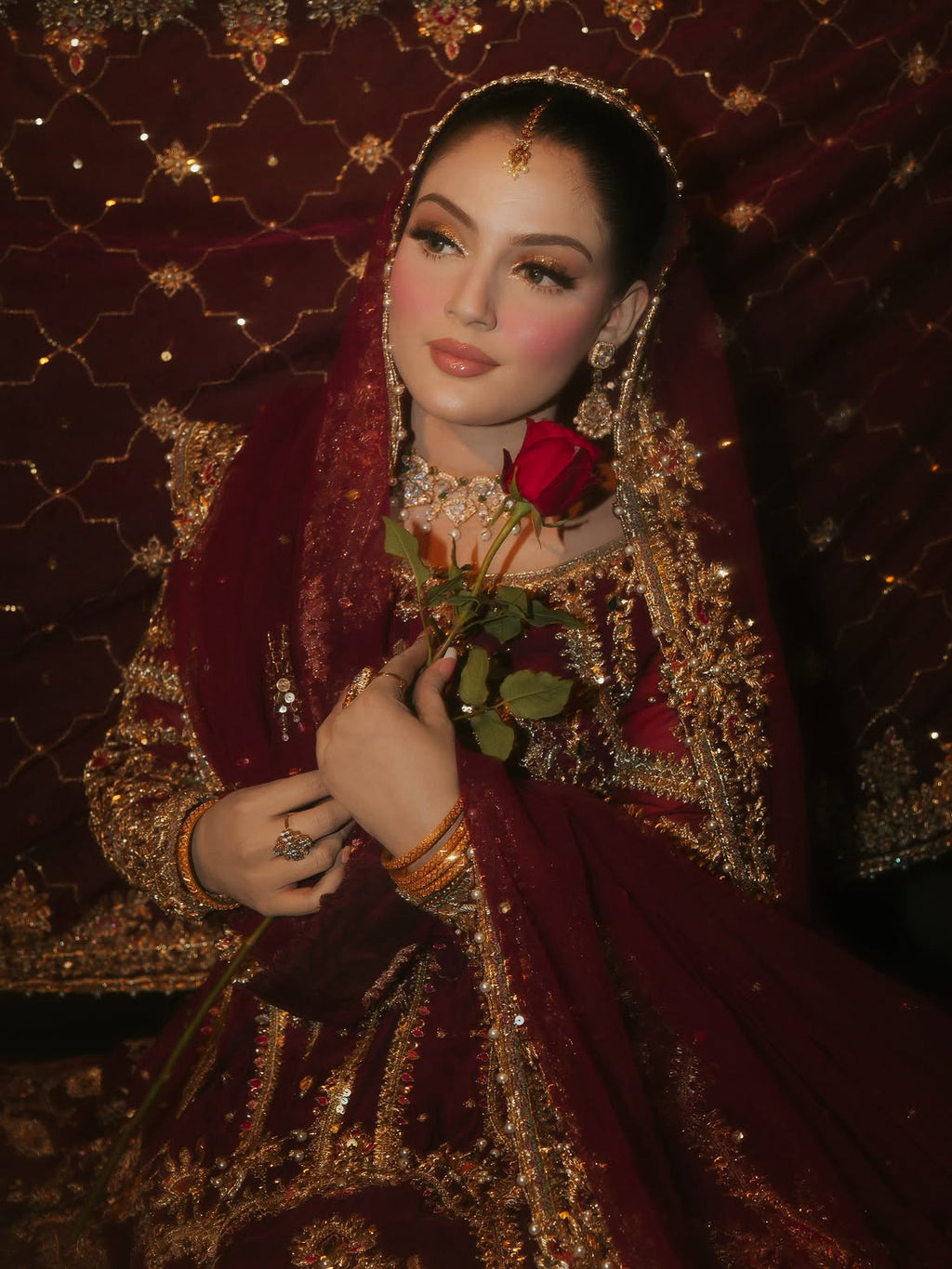 RED BRIDAL LEHENGA