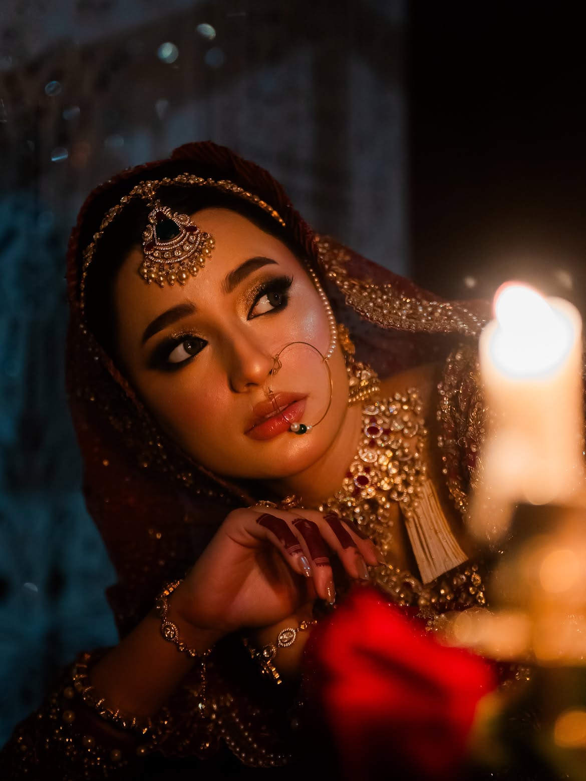 ACTIVE RED BRIDAL SITARI LEHENGA