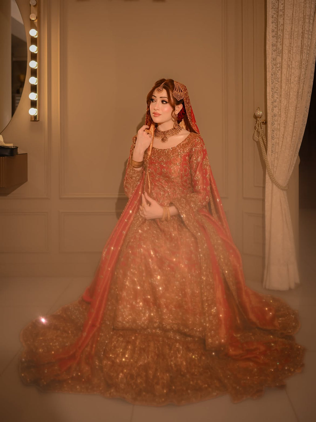 HEAVY TRADITIONAL BRIDAL LEHENGA