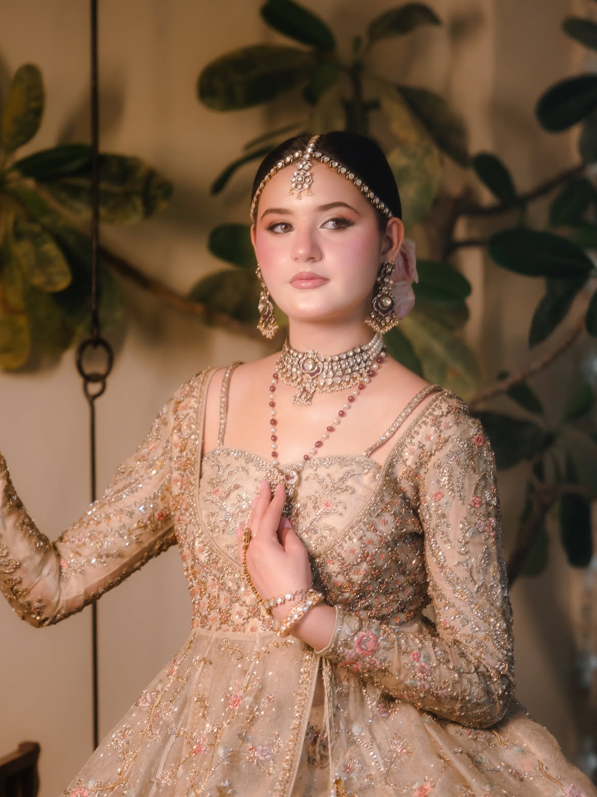 HEAVY FLARED BRIDAL PISHWAS
