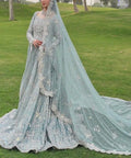 POWDER BLUE BRIDAL GOWN
