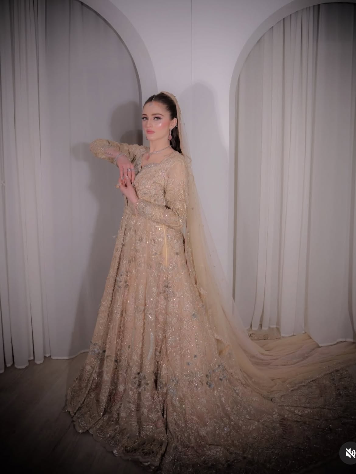 BRIDAL PEACH GOWN