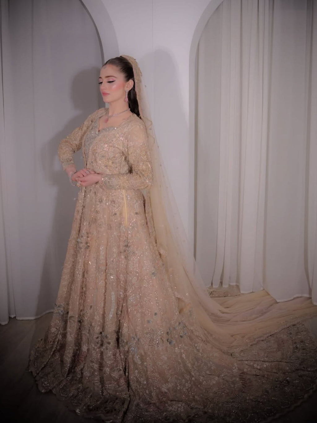 BRIDAL PEACH GOWN