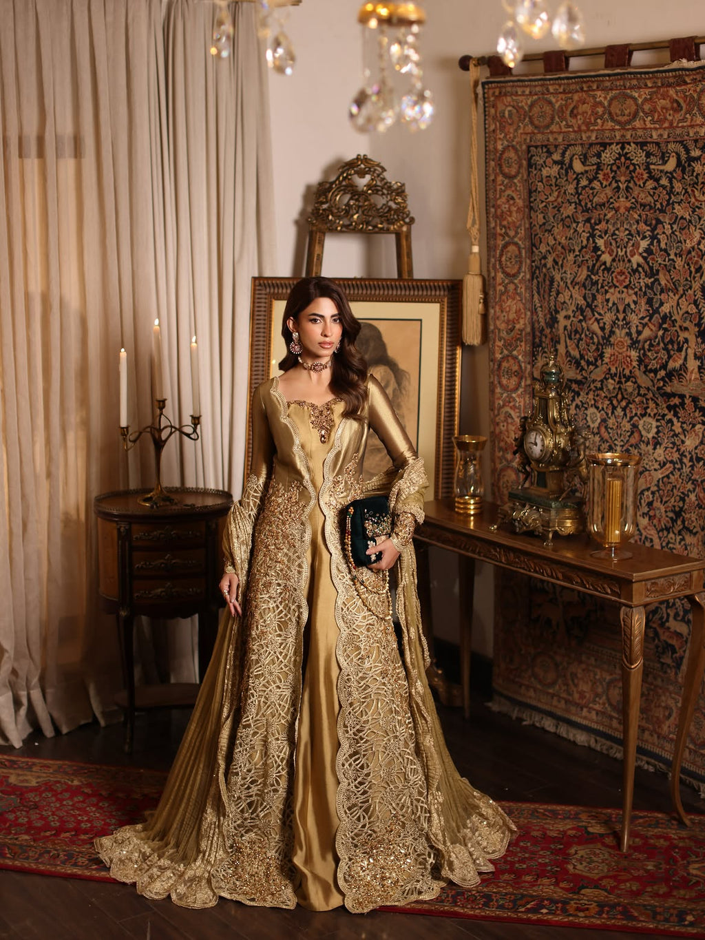 WARM GOLDEN BRIDAL MAXI GOWN