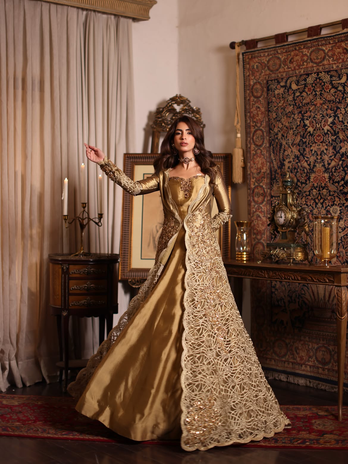 WARM GOLDEN BRIDAL MAXI GOWN