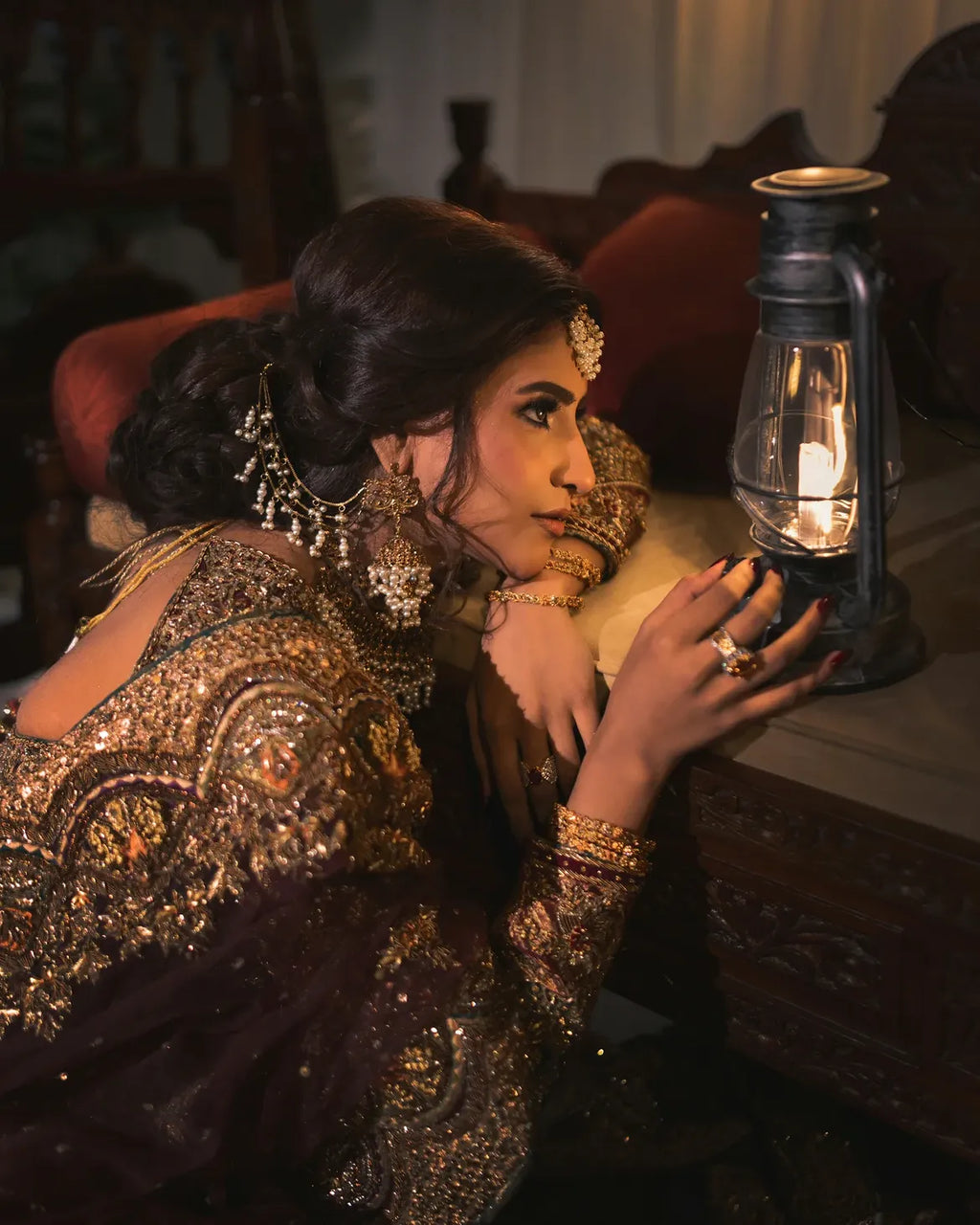 Antique MUGHAL BRIDAL LEHENGA
