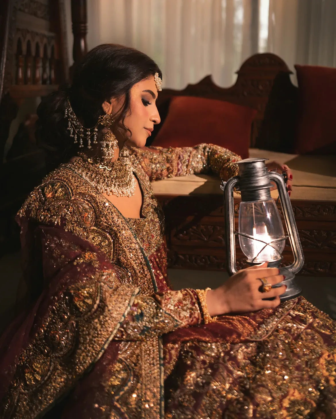 Antique MUGHAL BRIDAL LEHENGA