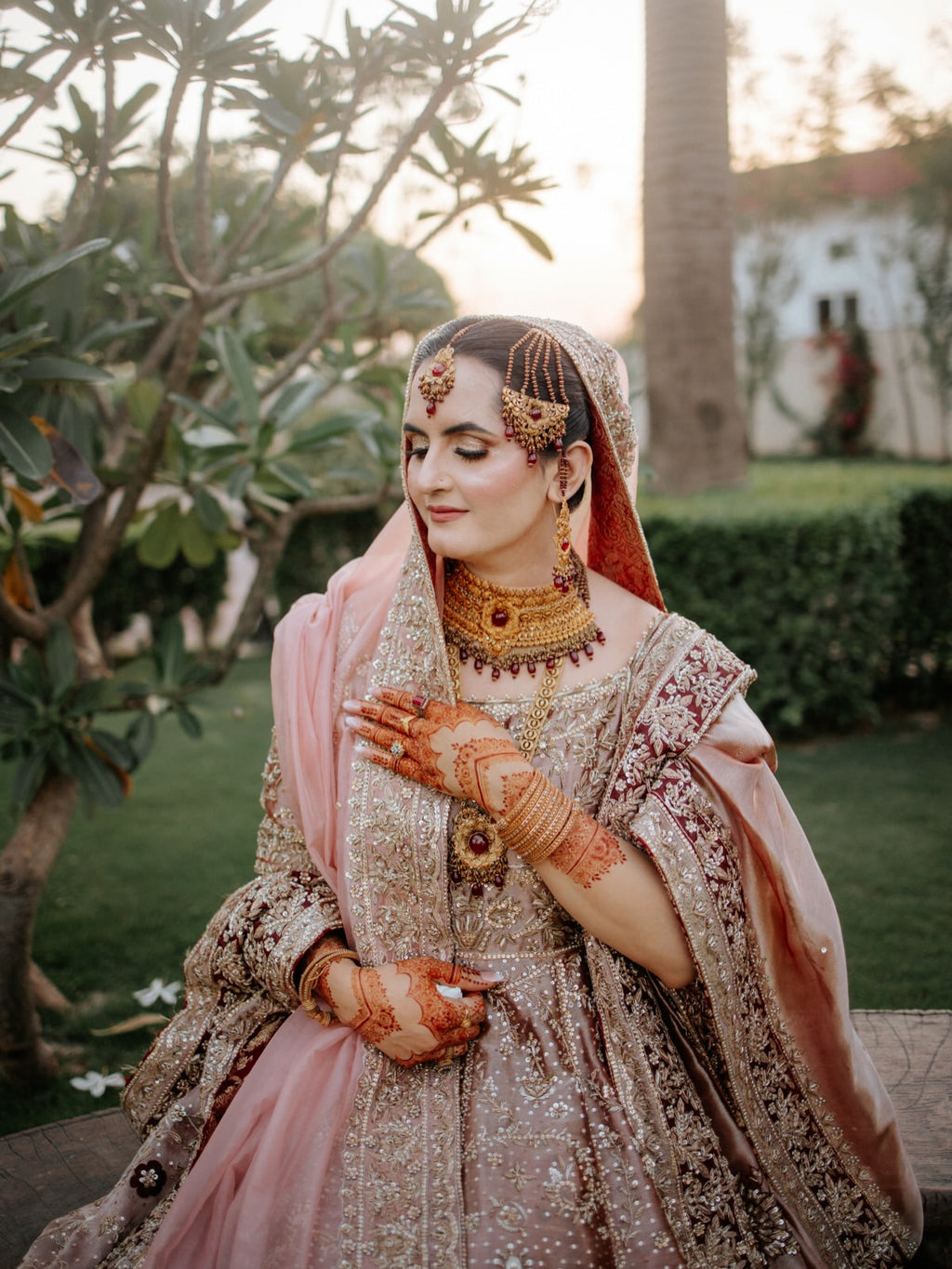 ultra luxury antique bridal peshwas