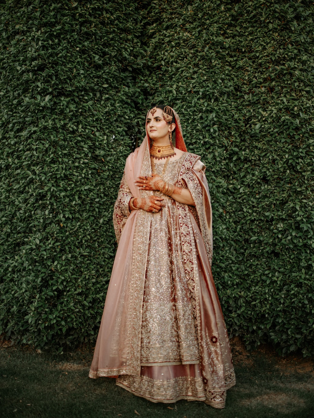 ultra luxury antique bridal peshwas