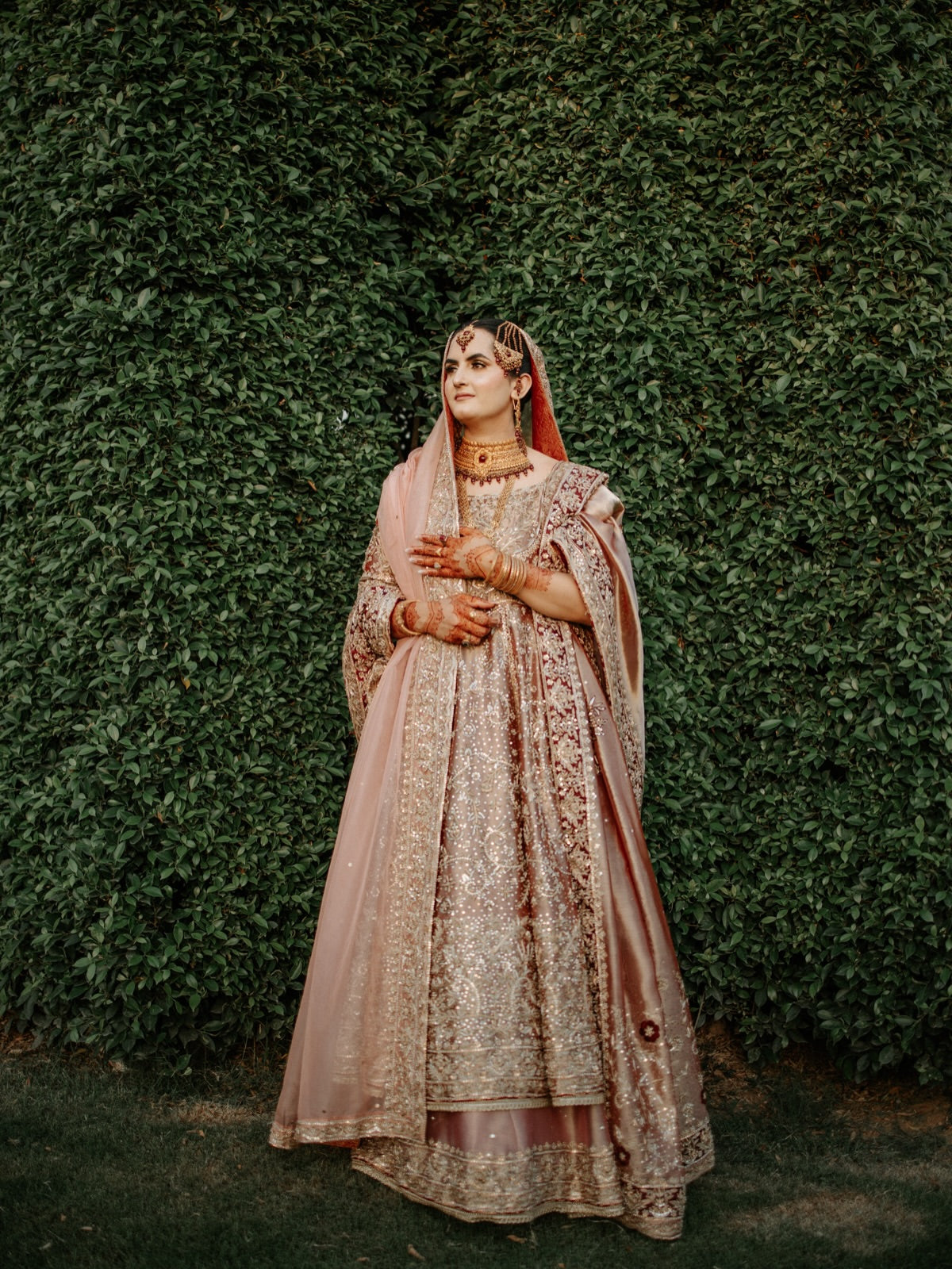 ultra luxury antique bridal peshwas