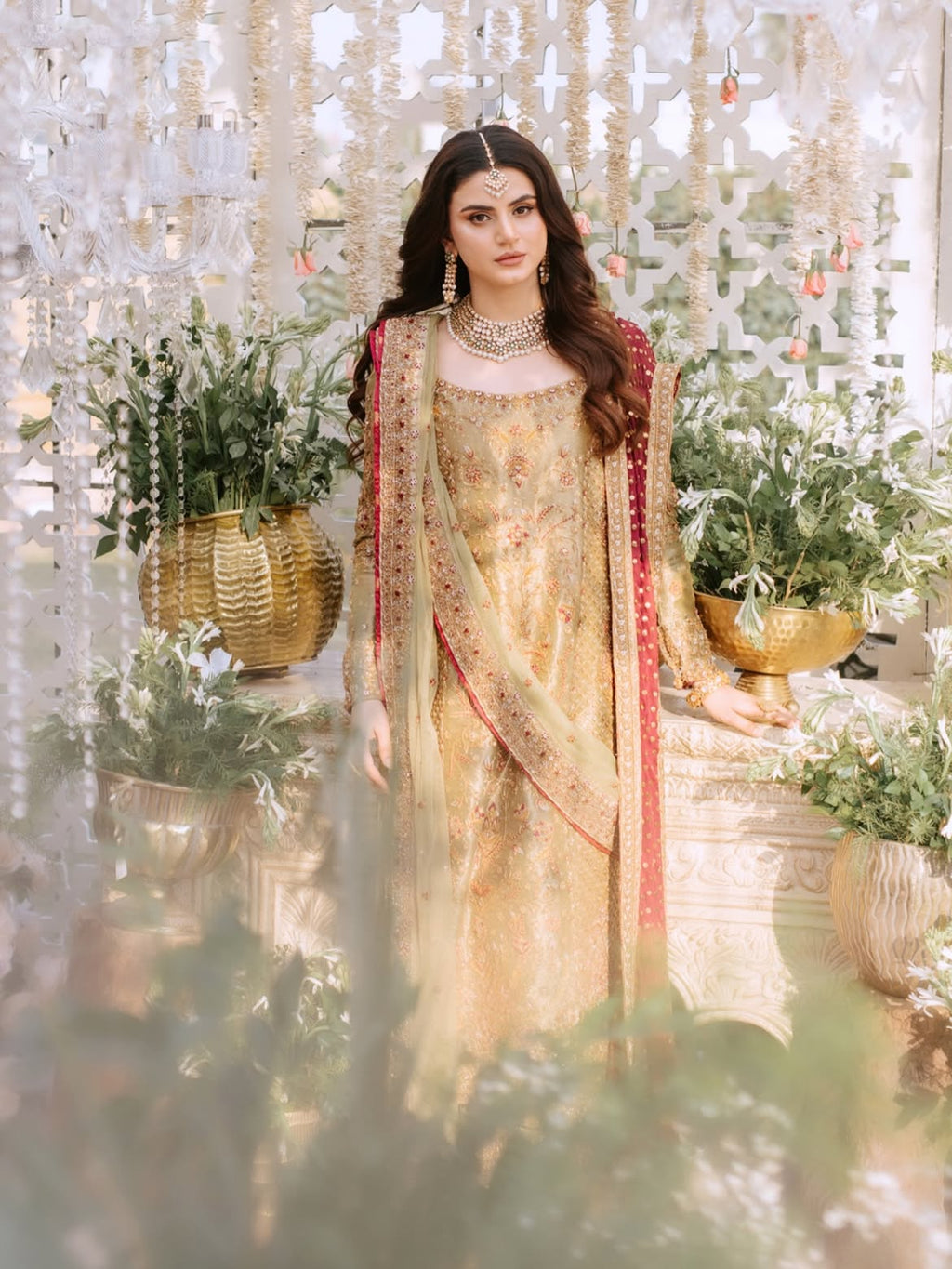 straight-cut bridal shirt set