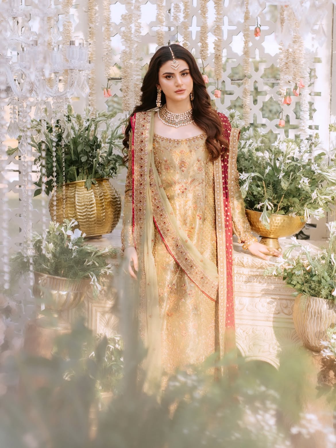 straight-cut bridal shirt set
