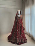 Red bridal maxi