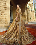 Metallic copper silk bridal wear