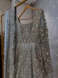 PEARLY BRIDAL PESHWAS SILVER WHITE