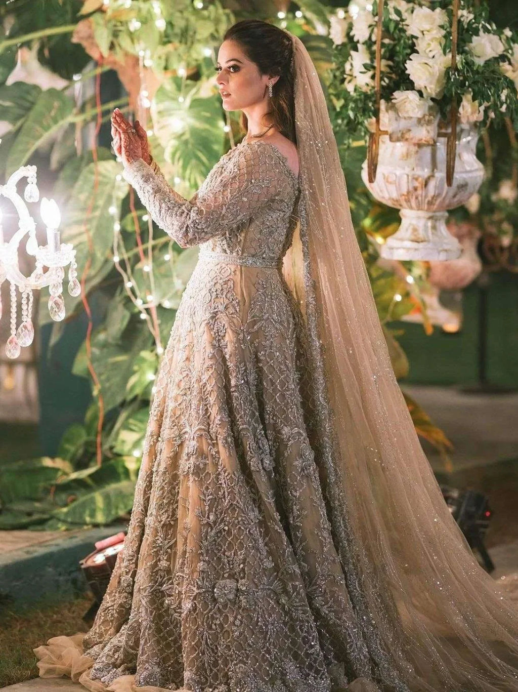 SOFT PEACH BRIDAL MAXI