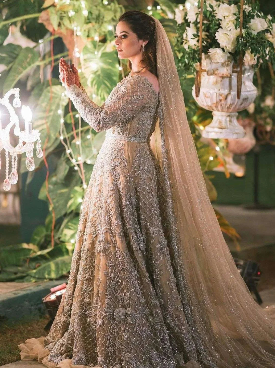SOFT PEACH BRIDAL MAXI