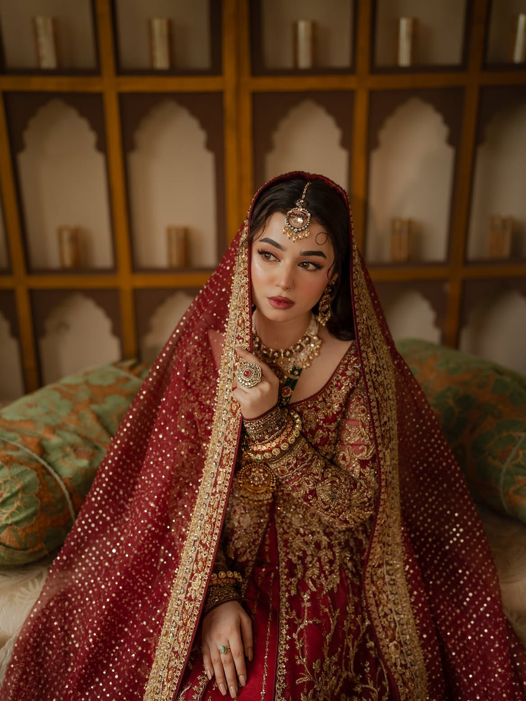 RED BRIDAL LEHENGA