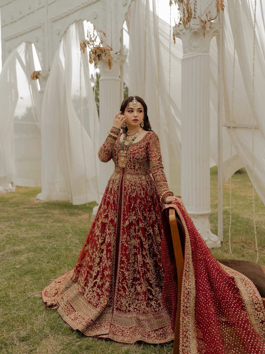 RED BRIDAL LEHENGA