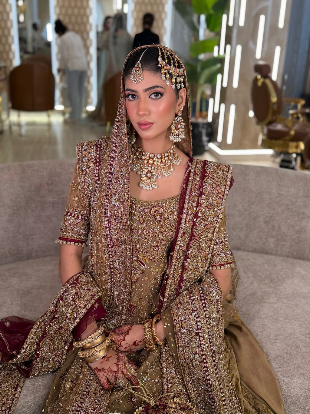 HONEY GOLD BRIDAL LUXURY LEHENGA