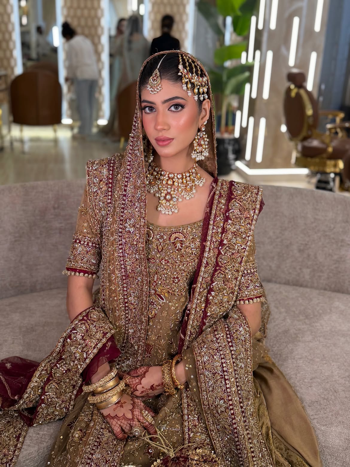 HONEY GOLD BRIDAL LUXURY LEHENGA