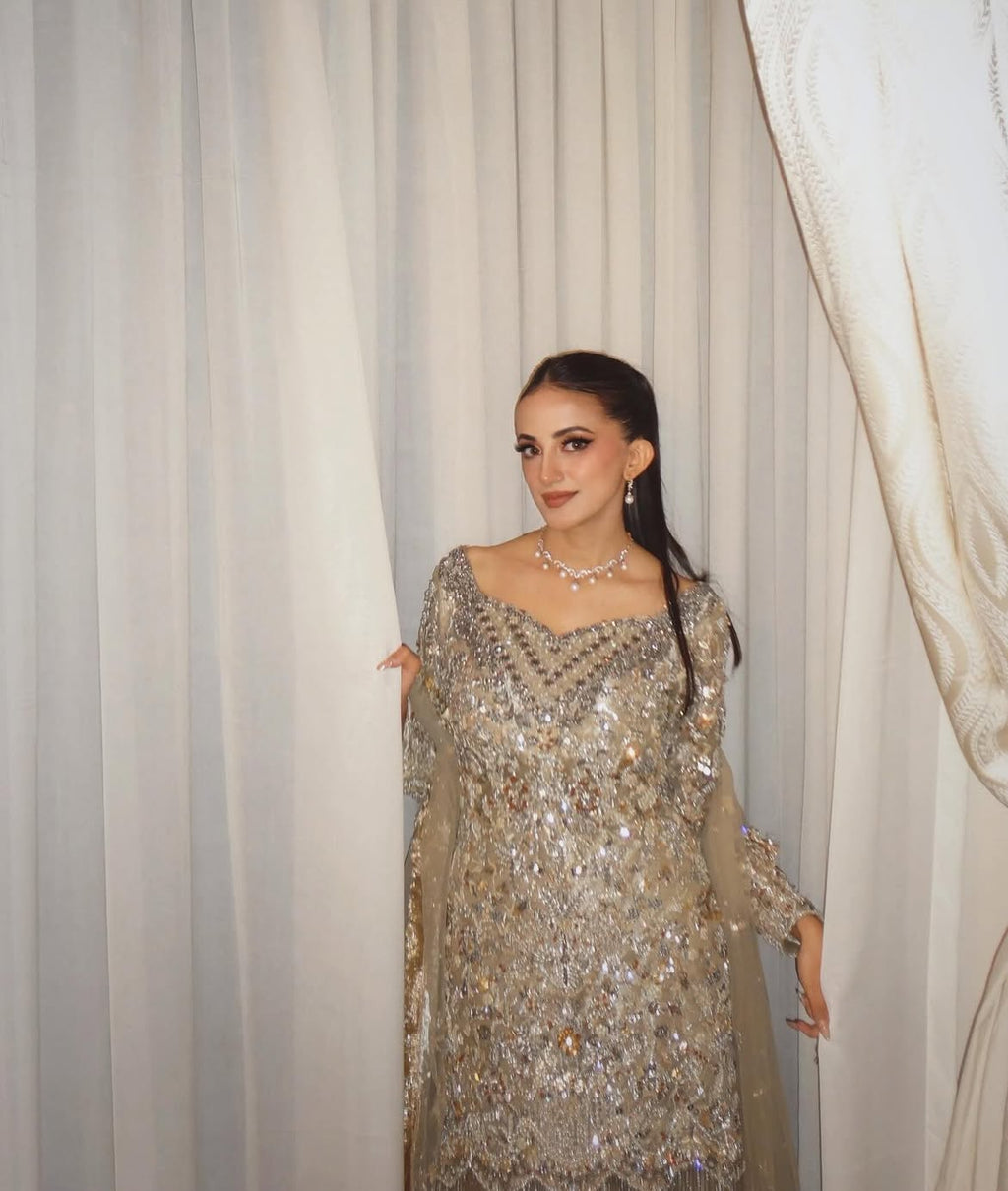 Heavy bridal gharara