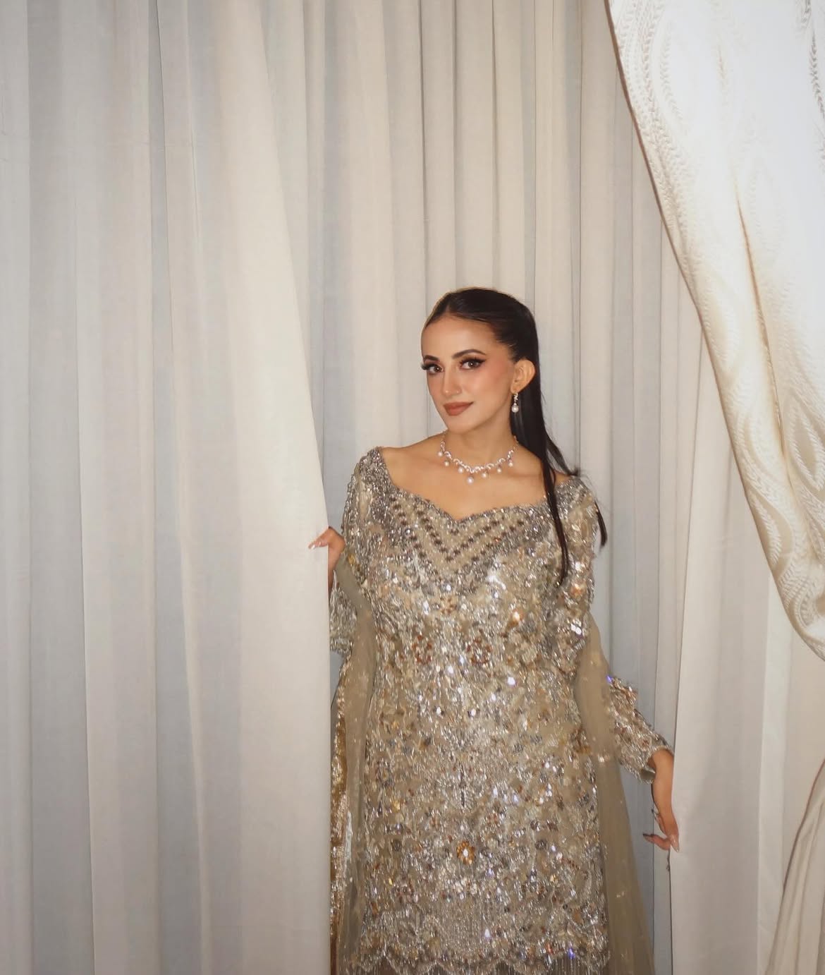 Heavy bridal gharara