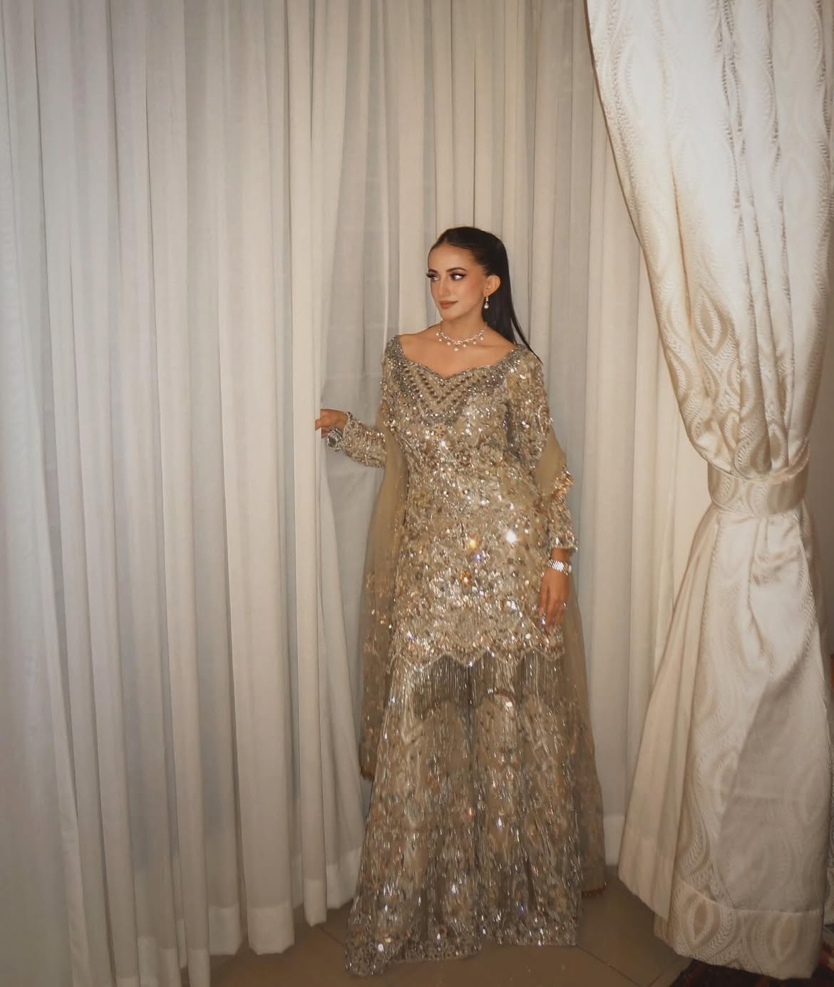 Heavy bridal gharara