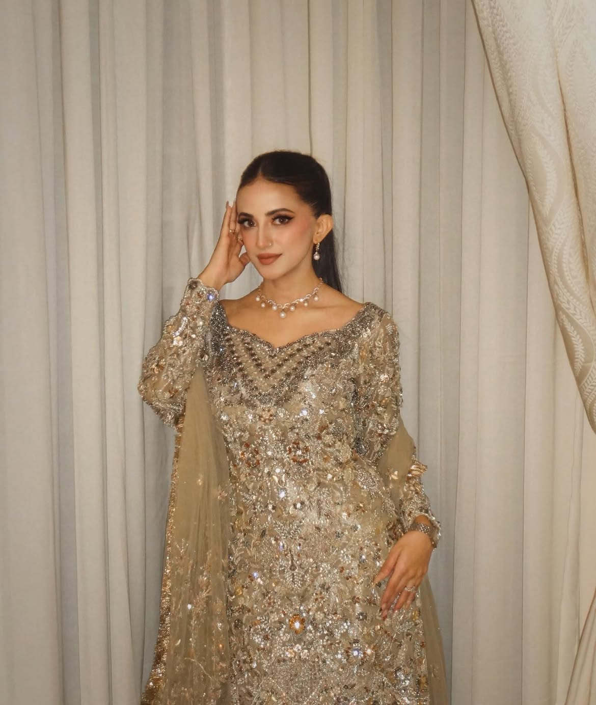 Heavy bridal gharara