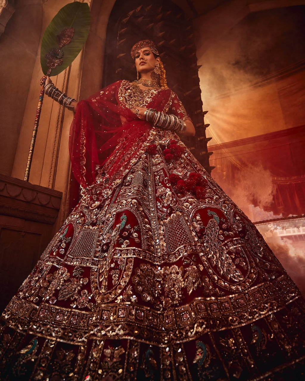 Traditional bridal lehenga choli