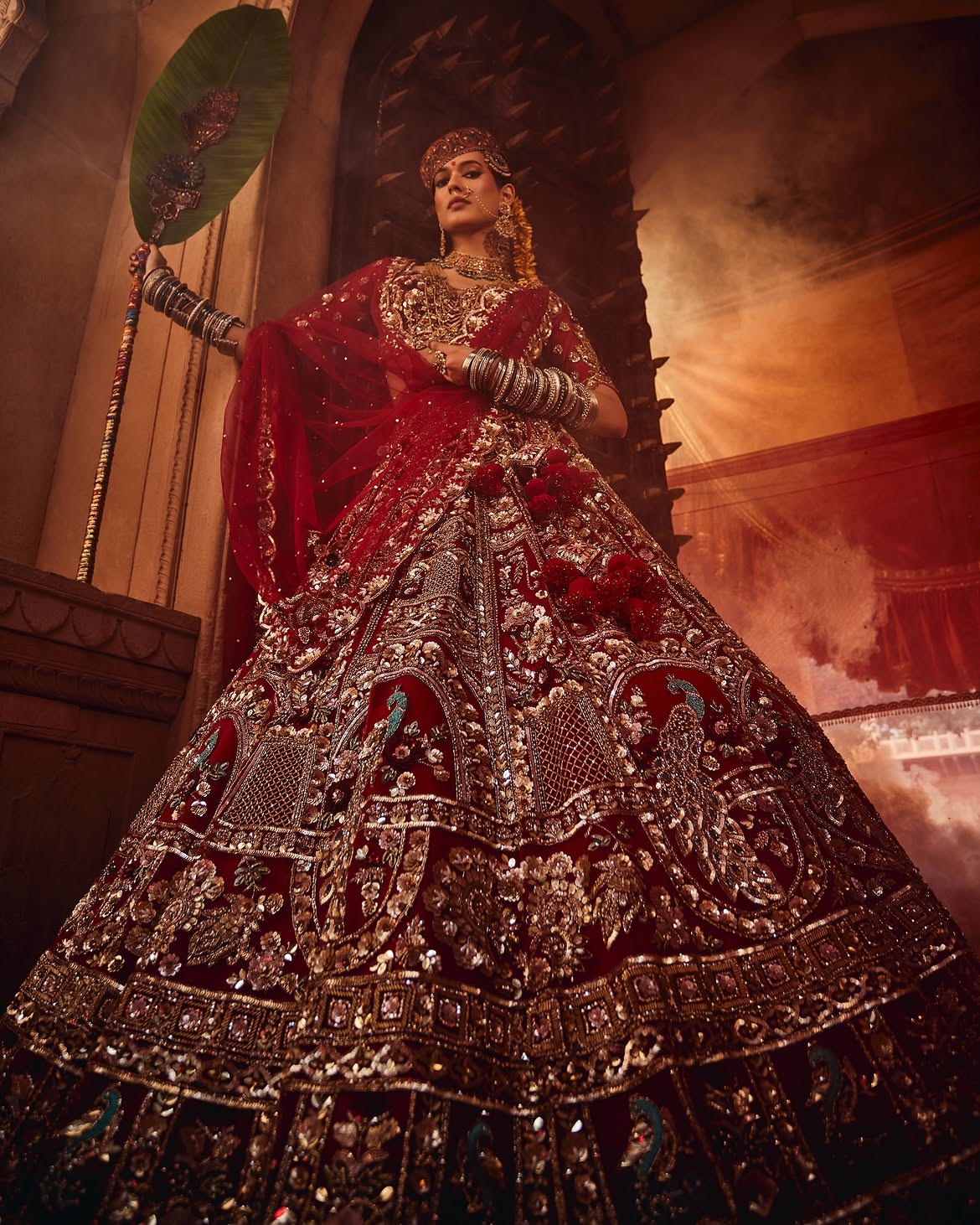 Traditional bridal lehenga choli