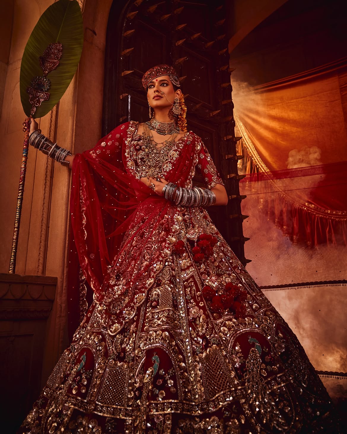 Traditional bridal lehenga choli