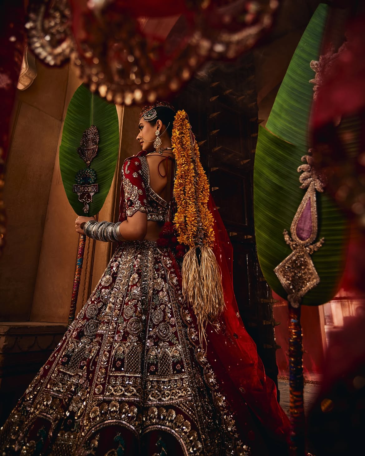 Traditional bridal lehenga choli